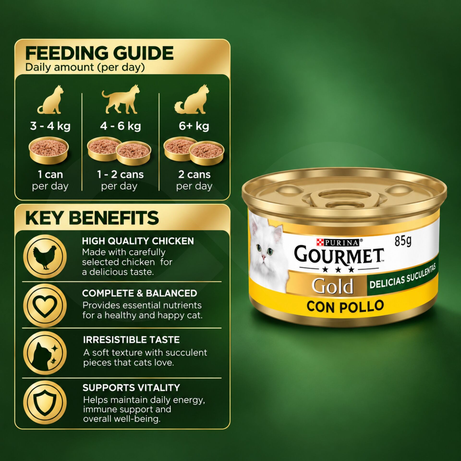 PURINAŽ Gourmet Gold Sappige Delicatessen met Kip 85g