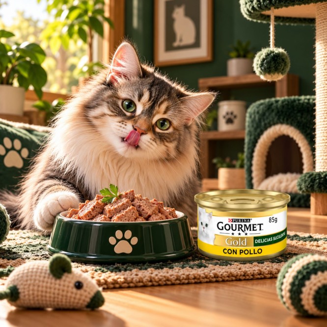 PURINAŽ Gourmet Gold Sappige Delicatessen met Kip 85g