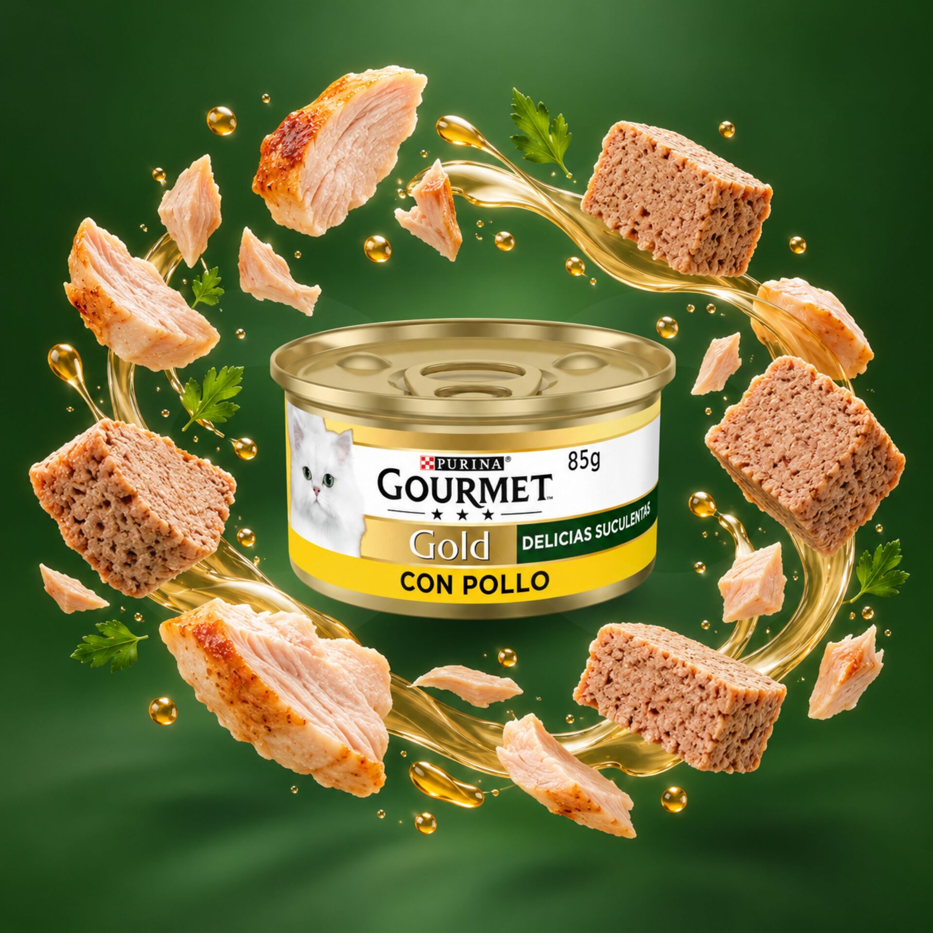 PURINAŽ Gourmet Gold Sappige Delicatessen met Kip 85g