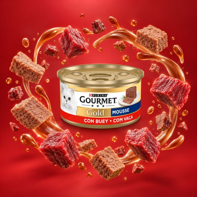 PURINAŽ Gourmet Gold Beef Mousse 85g
