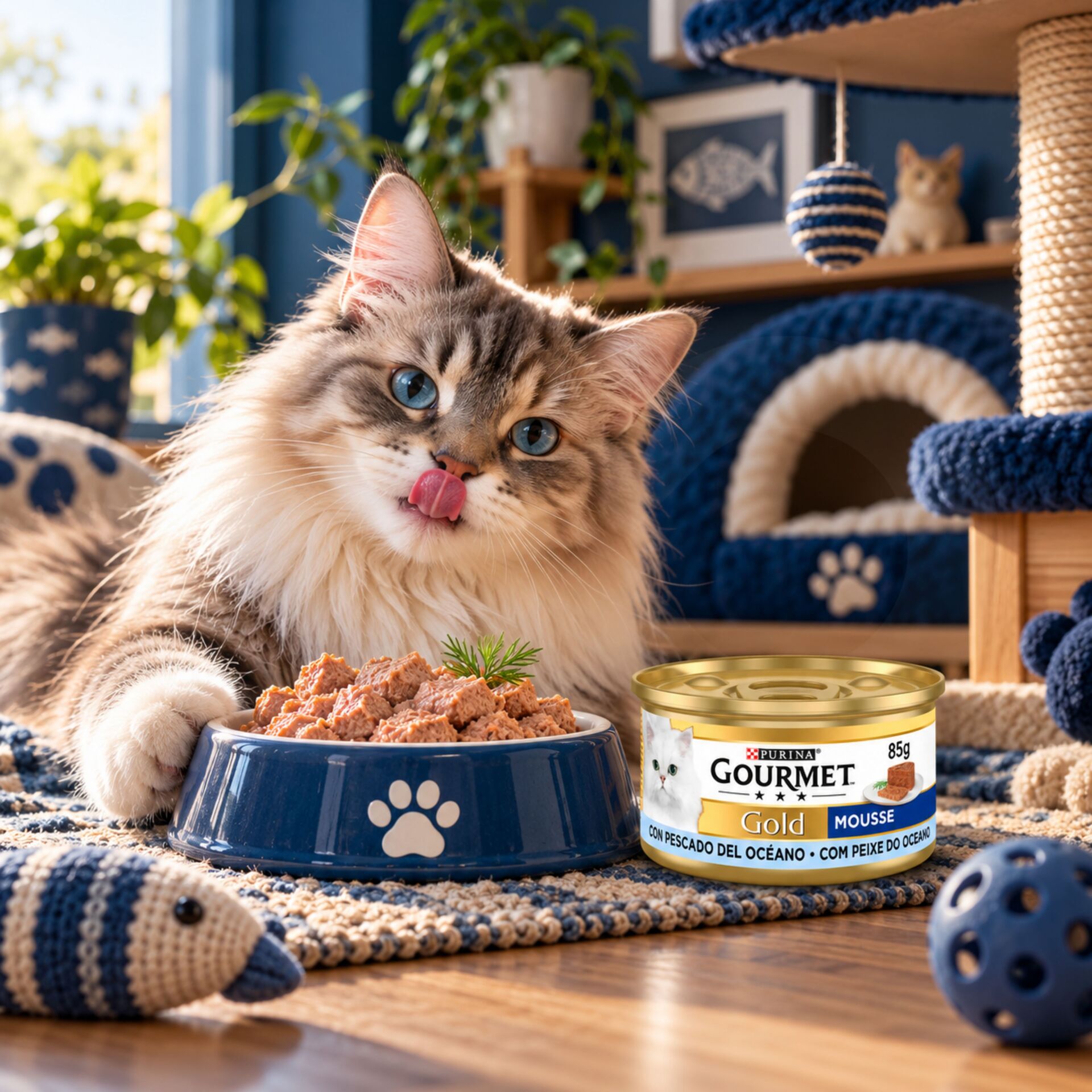 PURINAŽ Gourmet Gold Mousse met Oceaanvis 85g