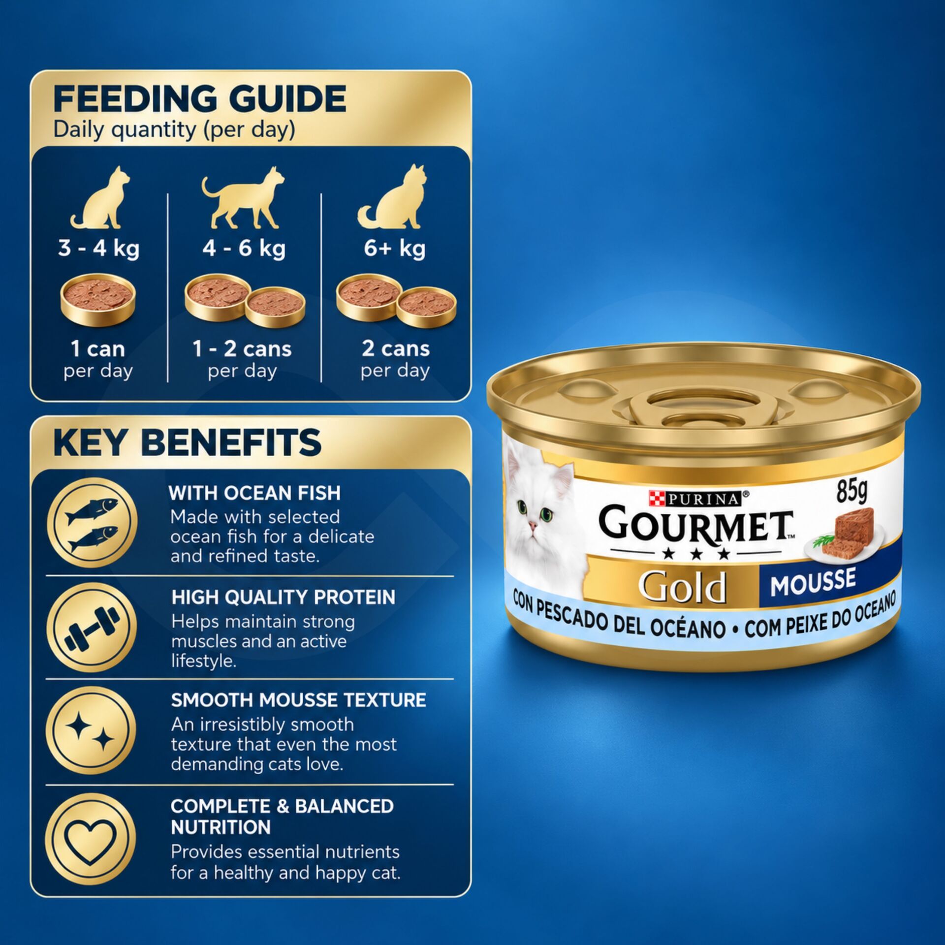 PURINAŽ Gourmet Gold Ocean Fish Mousse 85g