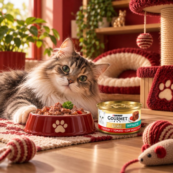 PURINAŽ Gourmet Gold Tartelette met Rundvlees en Tomaat 85g