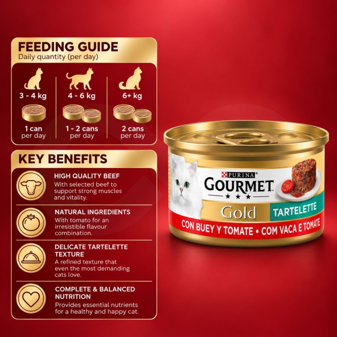 PURINAŽ Gourmet Gold Tartelette with Beef and Tomato 85g