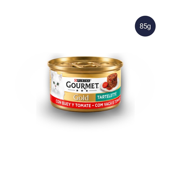 PURINAŽ Gourmet Gold Tartelette met Rundvlees en Tomaat 85g