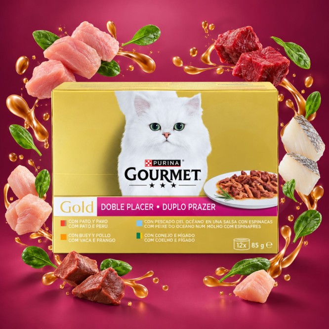 PURINAŽ Gourmet Gold Dubbel Genot 1020g