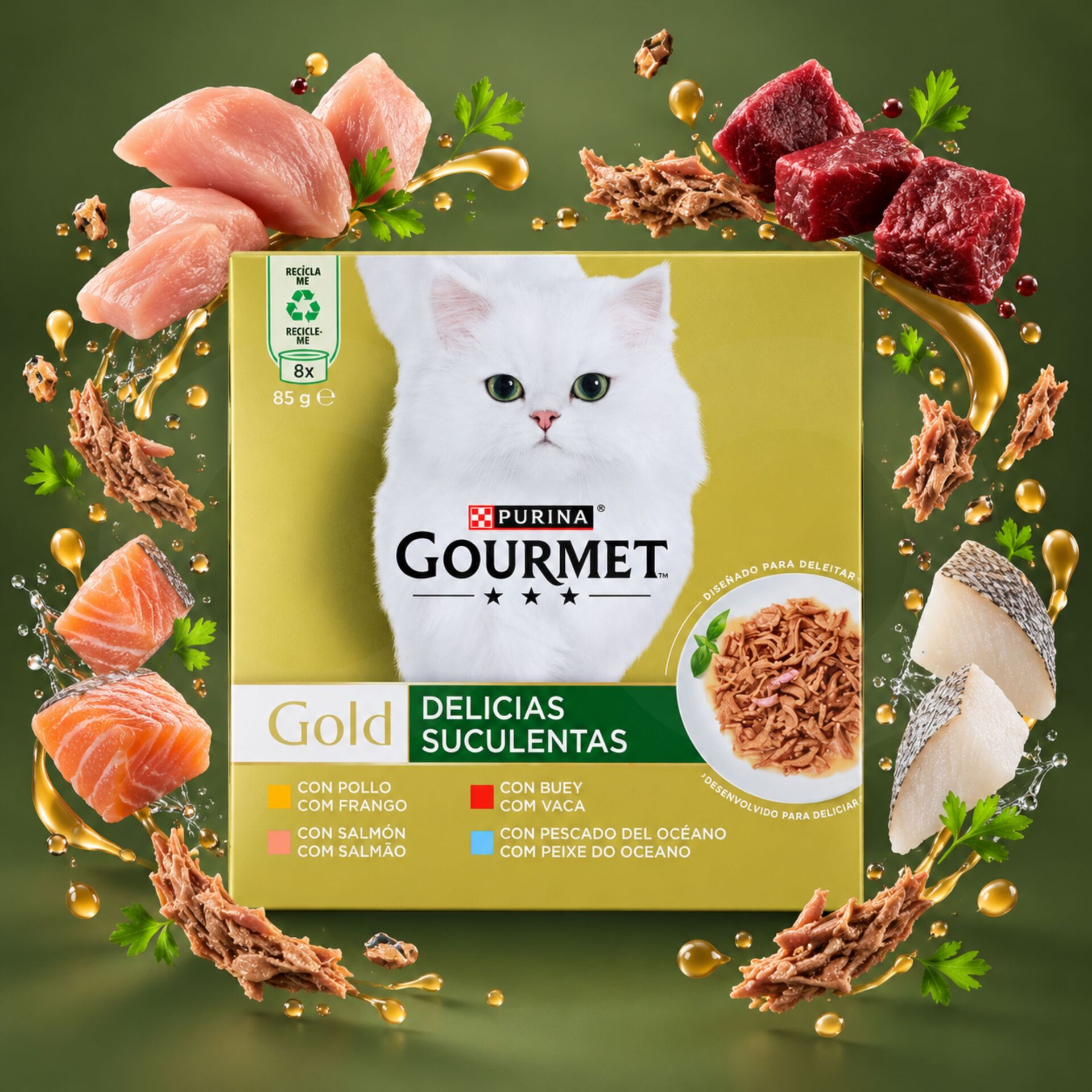 PURINA® Gourmet Gold Assortiment de Délices Succulents 680g
