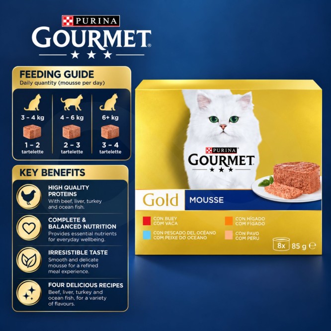 PURINA® Gourmet Gold Mousse-Mix 680g