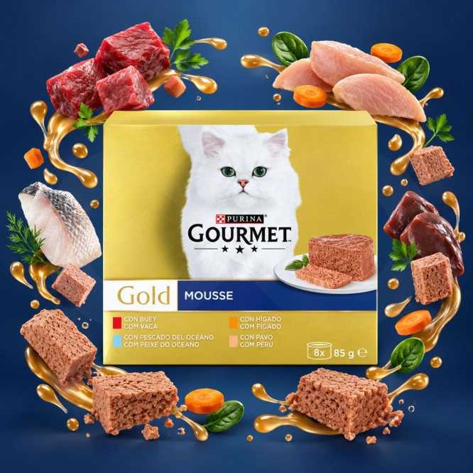 PURINA® Gourmet Gold Mousse-Mix 680g
