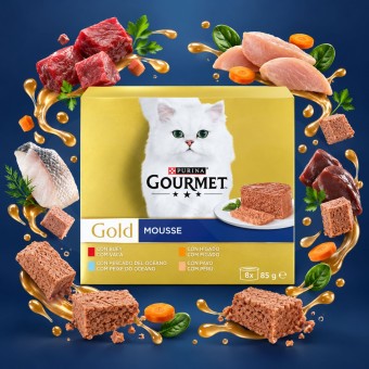 PURINAŽ Gourmet Gold Mousse Variety Pack 680g