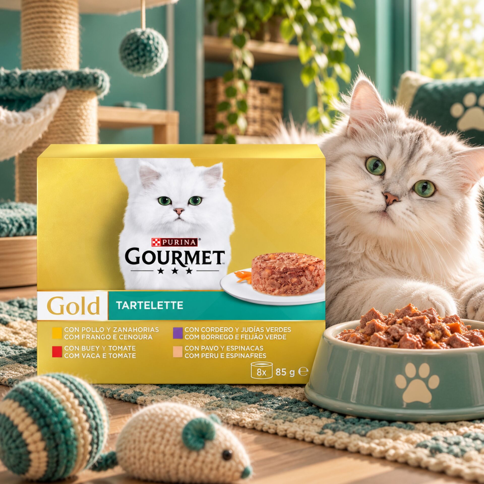 PURINA® Gourmet Gold Assortiment de Tartelettes 680g