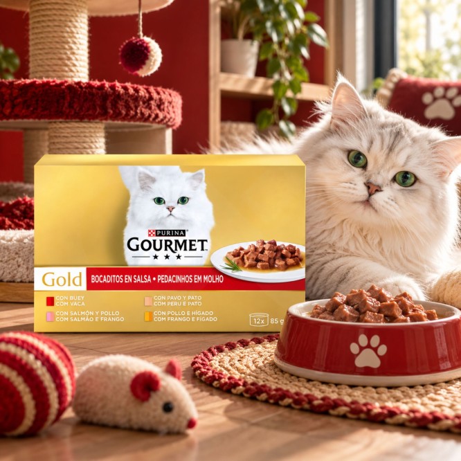 PURINAź Gourmet Gold Kawalki z Wolowina 1020g