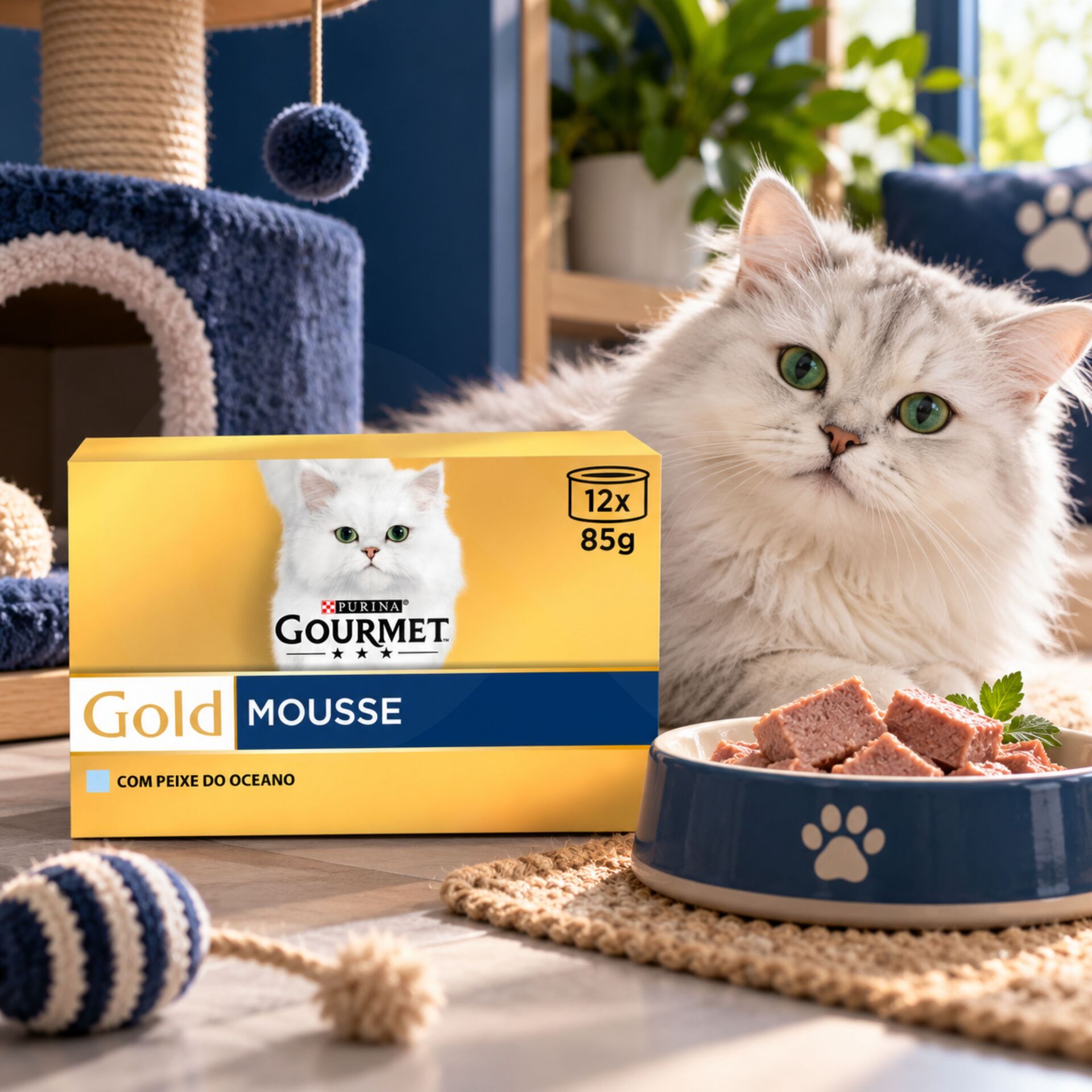 PURINA® Gourmet Gold Mousse au Poisson de l'Océan 1020g