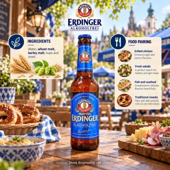 ERDINGER Alkoholfrei (Zero Alcool) 330ml
