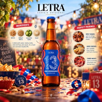 LETRA® 13e Anniversaire Bière 330ml