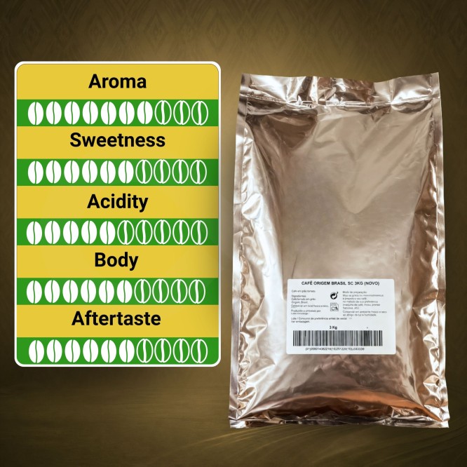 DELTA CAFÉS® Brazil Café em Grão 3kg