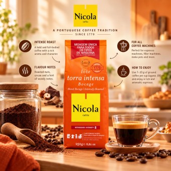 NICOLA� Caf� Moulu Bocage Torr�faction Intense 250g