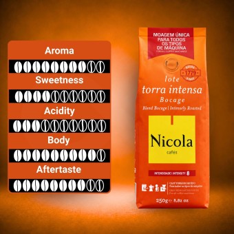 NICOLA� Caf� Moulu Bocage Torr�faction Intense 250g